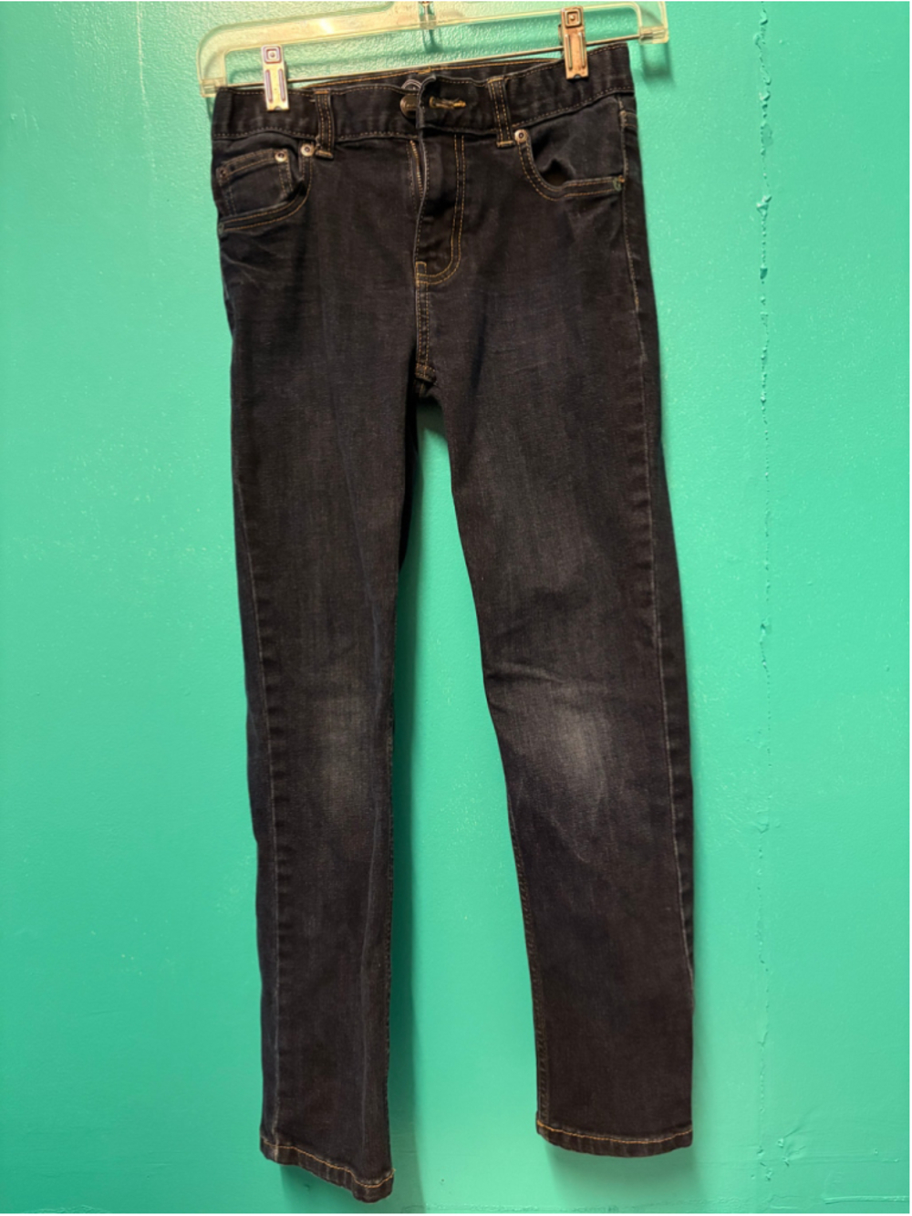 Boys Wonder Nation Slim Jeans Size 12 Dark Blue